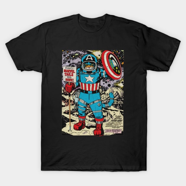 Americat Astronaut I T-Shirt by ThirteenthFloor